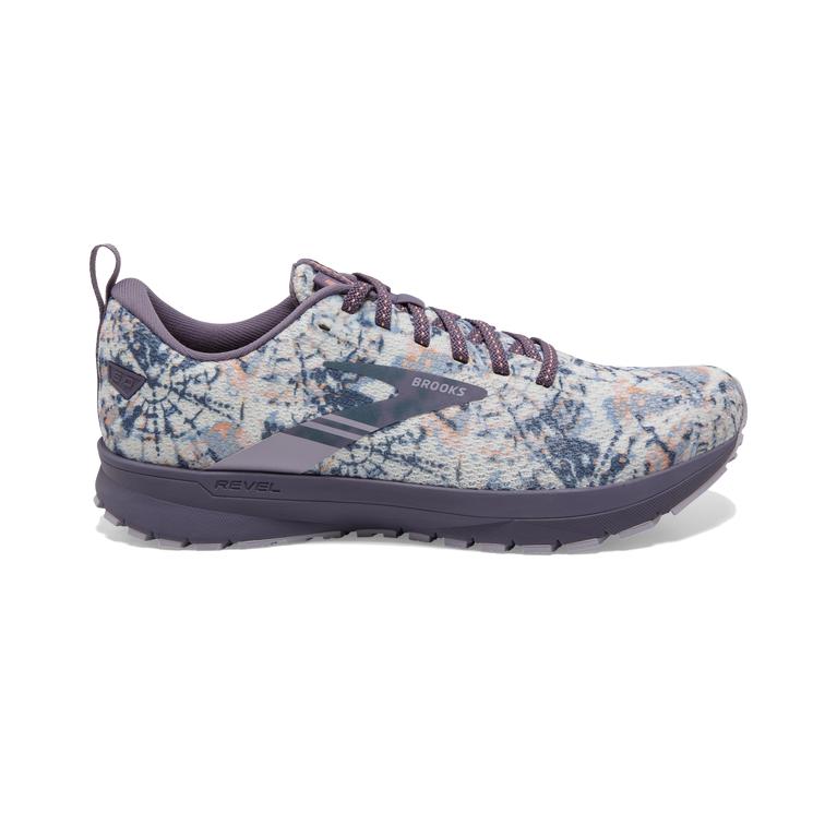 Brooks Women's Revel 5 Performance Road Running Shoes - lavender Purple/Cadet/Thistle/White (DESO064